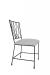 Wesley Allen's Stella Modern Gray Dining Chair with X Back - Side View