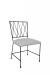Wesley Allen's Stella Modern Gray Dining Chair with X Back