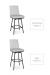 Amisco's Dorian Stool in Counter Height and Bar Height