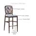 Customize this stool by selecting your back and seat cushion and frame finish.