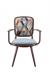 Felix Mid-Century Modern Swivel Arm Chair - Front View