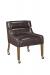 Style Upholstering's #410 Caster Game Chair in leather - Side Chair