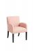 Style Upholstering's 370 Pink Dining Armchair in Black Wood