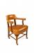 Style Upholstering's 695 Traditional Saddle Style Arm Chair with Nailhead Trim