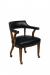 Style Upholstering 75CN Club Chair with Nailhead Trim and Casters