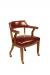 Style Upholstering 75CN Club Chair with Nailhead Trim and Casters