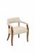 Style Upholstering's 87 Wood Dining Arm Chair in Beige Fabric