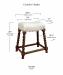Leathercraft's Apothecary Counter Height Dimensions