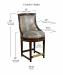 Leathercraft's Ava 771 Counter Height Dimensions