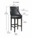 Leathercraft's Ava 771 Bar Height Dimensions