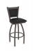 Holland's Hadleigh Bronze Swivel Bar Stool in Black