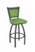 Holland's Hadleigh Pewter Swivel Bar Stool in Green