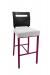 Garland's Modern Purple Metal Bar Stool with Back