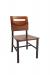 Trendler's Garland Metal Dining Chair with Wood Back and Wood Seat