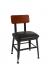 Trendler's Portland Dining Chair with Wood Seat and Padded Seat
