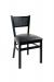 Trendler's Mesh Back Metal Dining Chair in Black