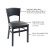 Features: Solid back offers clean, uninterrupted lines, giving it a sleek and contemporary look, high density foam resists sagging over time, heavy duty welded steel construction.