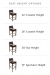 Trendler's Bradley Bar Stool - Available Seat Heights