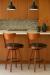Trendler Stefano Wood Bar Stools in Mid-Century Modern Kitchen