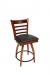 Trendler's Ladder Back Wood Swivel Counter Stool