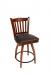 Trendler's Jailhouse Back Wood Swivel Counter Stool