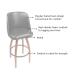 Features: Popular bucket back design Curved back for comfort, High density foam, resistant to sagging over time, and Footrest is metal for strength.