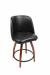 Trendler's Bucket Back Wood Swivel Counter Stool
