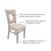 Back cutout for style and helps you pull the chair out to sit down, High density foam, resistant to sagging over time, Wood, available in a variety of finishes to choose from!.