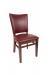 Trendler's Sofia Wood Upholstered Dining Chair in Red