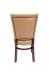 Trendler's Santos Traditional Wood Dining Chair Upholstered with Nailhead Trim - Back side with nailhead trim