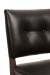 Trendler's Bradley Wood Upholstered Dining Chair with Button Tufting in Black and Brown - Close Up