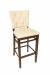 Trendler's Blanca Classic Upholstered Wood Barstool in Fabric
