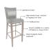 Featuring an upholstered back, elegant button tufting, high density foam, resistant to sagging over time, optional metal footplate, and wood, available in a variety of finishes to choose from!