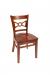 Trendler's Cleo Cherry Wood Dining Chair with Bowtie Back and Wood Seat