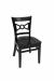 Trendler's Cleo Black Wood Dining Chair with Bowtie Back