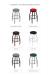 Holland's Misha Backless Swivel Stool - Available in Nickel, Black, Bronze, Chrome, Pewter and Stainless Metal Finishes