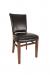 Trendler's Barbara Black Dining Chair (wood) with Black Vinyl