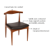 Curved back, for comfort, saddle seat, contoured shape supports posture and stability naturally, made of European Beechwood