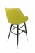Trendler's HD Modern Metal Upholstered Bar Stool with Channeled Back Style