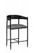 Wesley Allen's Lorenzo Modern Metal Bar Stool with Arms Low Back