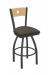 Metal Finish: Pewter • Back Wood Finish: Natural Maple • Seat Cushion: Graph Chalice, fabric grade 1
