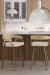 Amisco's Carmela Kitchen Island Bar Stools in Scandinavian Kitchen