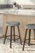 Amisco's Walden Kitchen Island Backless Bar Stools in Modern Kitchen