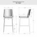 Amisco's Charlotte Dimensions for Bar Height