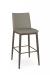 Amisco's Charlotte Bronze Modern Bar Stool with Geometric Fabric