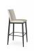 Amisco's Charlotte Modern Metal Bar Stool with Back - Side