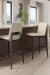 Amisco's Charlotte Modern Bar Stools with Backs in Kitchen
