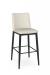 Amisco's Charlotte Modern Metal Bar Stool with Back