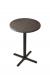 Wyatt All-Season Outdoor Table with Charcoal Wood Top