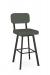 Amisco's Brixton Green Swivel Bar Stool with Back